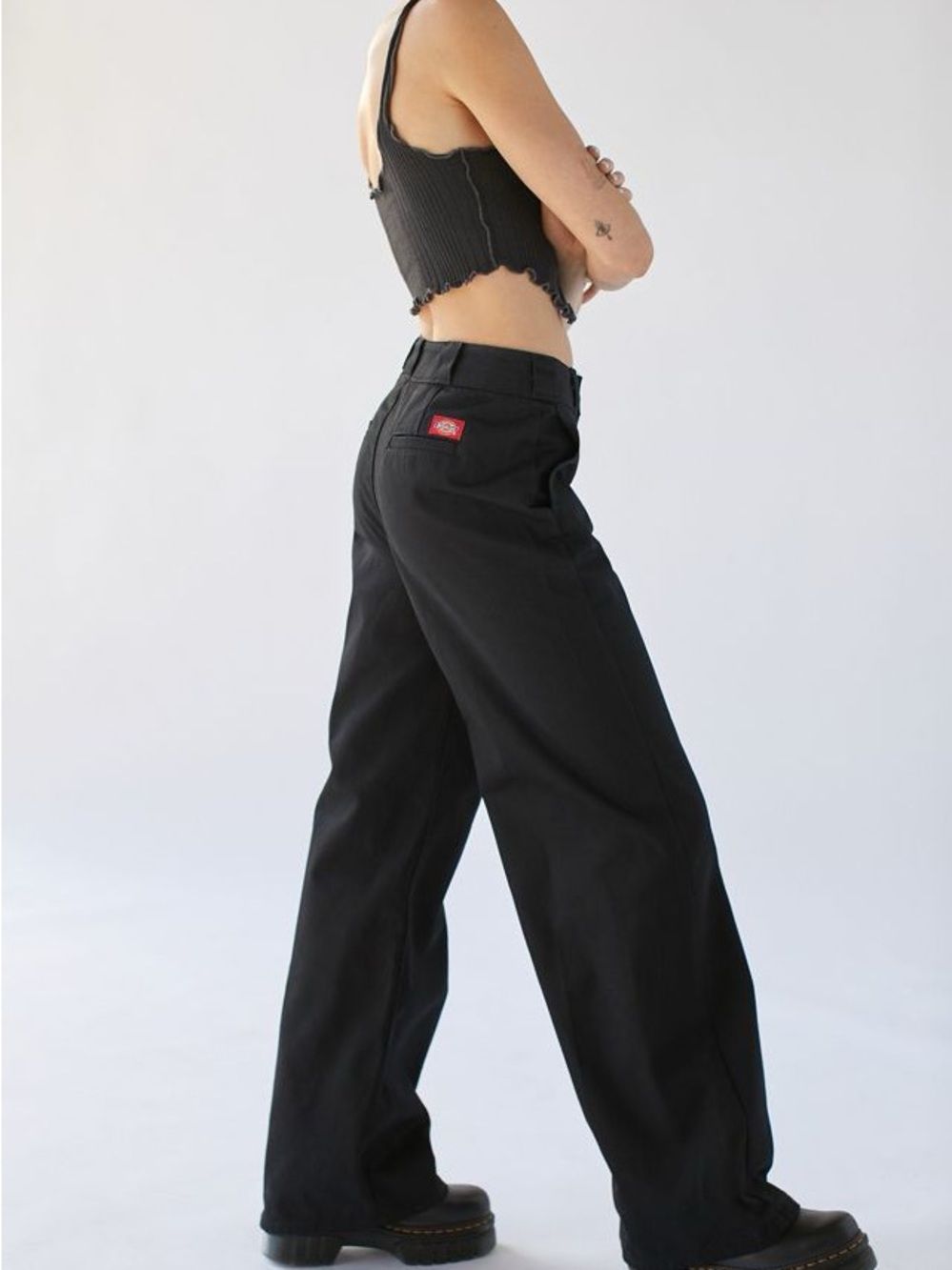 Dickies Black Wide-Leg Work Jeans